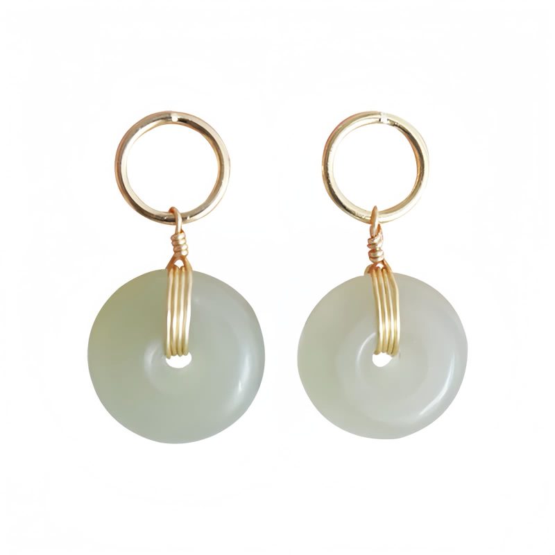 Jade Luck Drop Earrings Jade Luck Drop Earrings