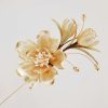 Mulberry Silk Handmade White Camellia Brooch Mulberry Silk Handmade White Camellia Brooch