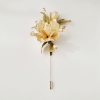 Mulberry Silk Handmade White Camellia Brooch Mulberry Silk Handmade White Camellia Brooch