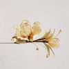 Mulberry Silk Handmade White Camellia Brooch Mulberry Silk Handmade White Camellia Brooch