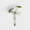 Mulberry Silk White Iris Brooch Mulberry Silk White Iris Brooch