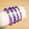 Natural Amethyst Lotus Blossom Healing Bracelet Natural Amethyst Lotus Blossom Healing Bracelet