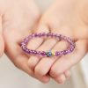 Natural Amethyst Lotus Blossom Healing Bracelet Natural Amethyst Lotus Blossom Healing Bracelet