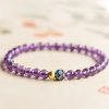 Natural Amethyst Lotus Blossom Healing Bracelet Natural Amethyst Lotus Blossom Healing Bracelet