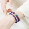 Natural Amethyst Lotus Blossom Healing Bracelet Natural Amethyst Lotus Blossom Healing Bracelet