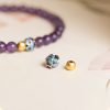Natural Amethyst Lotus Blossom Healing Bracelet Natural Amethyst Lotus Blossom Healing Bracelet