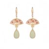 Natural Green Aventurine Luck Drop Earrings Natural Green Aventurine Luck Drop Earrings