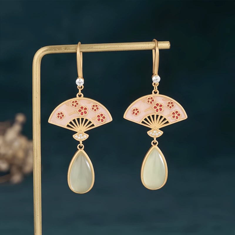 Natural Green Aventurine Luck Drop Earrings Natural Green Aventurine Luck Drop Earrings