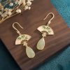 Natural Green Aventurine Luck Drop Earrings Natural Green Aventurine Luck Drop Earrings