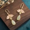 Natural Green Aventurine Luck Drop Earrings Natural Green Aventurine Luck Drop Earrings