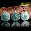 Natural Jade Yin Yang Feng Shui Pendant Necklace Natural Jade Yin Yang Feng Shui Pendant Necklace