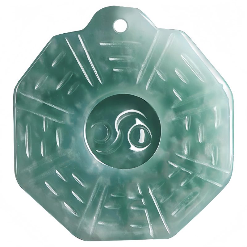 Natural Jade Yin Yang Feng Shui Pendant Necklace Natural Jade Yin Yang Feng Shui Pendant Necklace