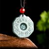 Natural Jade Yin Yang Feng Shui Pendant Necklace Natural Jade Yin Yang Feng Shui Pendant Necklace
