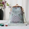 Retro-Tasche mit chinesischer Stickerei und Perlenkette Retro Chinese Embroidery Pearl Chain Bag