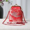 Retro-Tasche mit chinesischer Stickerei und Perlenkette Retro Chinese Embroidery Pearl Chain Bag
