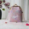 Retro-Tasche mit chinesischer Stickerei und Perlenkette Retro Chinese Embroidery Pearl Chain Bag