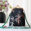 Retro-Tasche mit chinesischer Stickerei und Perlenkette Retro Chinese Embroidery Pearl Chain Bag