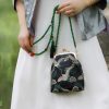 Retro-Tasche mit chinesischer Stickerei und Perlenkette Retro Chinese Embroidery Pearl Chain Bag