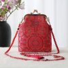 Retro-Tasche mit chinesischer Stickerei und Perlenkette Retro Chinese Embroidery Pearl Chain Bag