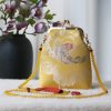 Retro-Tasche mit chinesischer Stickerei und Perlenkette Retro Chinese Embroidery Pearl Chain Bag
