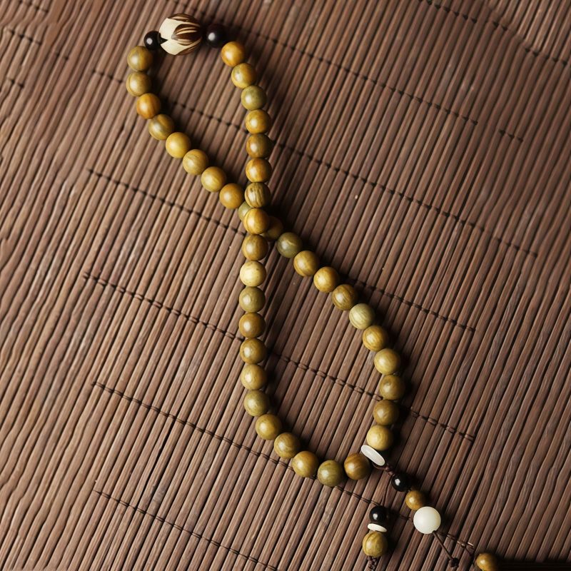 Pulseira Terapêutica de Sândalo Verde e Sementes de Bodhi Sandalwood Bodhi Seed Soothing Meditation Bracelet