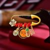 Tibetan Copper Jade Peace Brooch Tibetan Copper Jade Peace Brooch