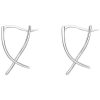 Tibetan Geometric Cross Luck Hoop Earrings Tibetan Geometric Cross Luck Hoop Earrings