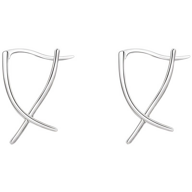 Tibetan Geometric Cross Luck Hoop Earrings Tibetan Geometric Cross Luck Hoop Earrings