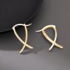 Tibetan Geometric Cross Luck Hoop Earrings Tibetan Geometric Cross Luck Hoop Earrings