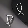 Tibetan Geometric Cross Luck Hoop Earrings Tibetan Geometric Cross Luck Hoop Earrings