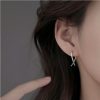 Tibetan Geometric Cross Luck Hoop Earrings Tibetan Geometric Cross Luck Hoop Earrings