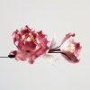 Tibetan Handmade Mulberry Silk Red Flower Brooch Tibetan Handmade Mulberry Silk Red Flower Brooch