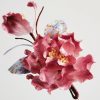 Tibetan Handmade Mulberry Silk Red Flower Brooch Tibetan Handmade Mulberry Silk Red Flower Brooch