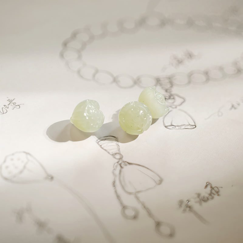 Tibetan White Agate Lotus Protection Bracelet Tibetan White Agate Lotus Protection Bracelet