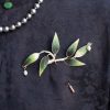 Yangzhou Velvet Mulberry Silk Bamboo Brooch Yangzhou Velvet Mulberry Silk Bamboo Brooch