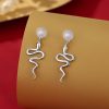 925 Silver Year of the Snake Blessing Earrings 925 Silver Year of the Snake Blessing Earrings