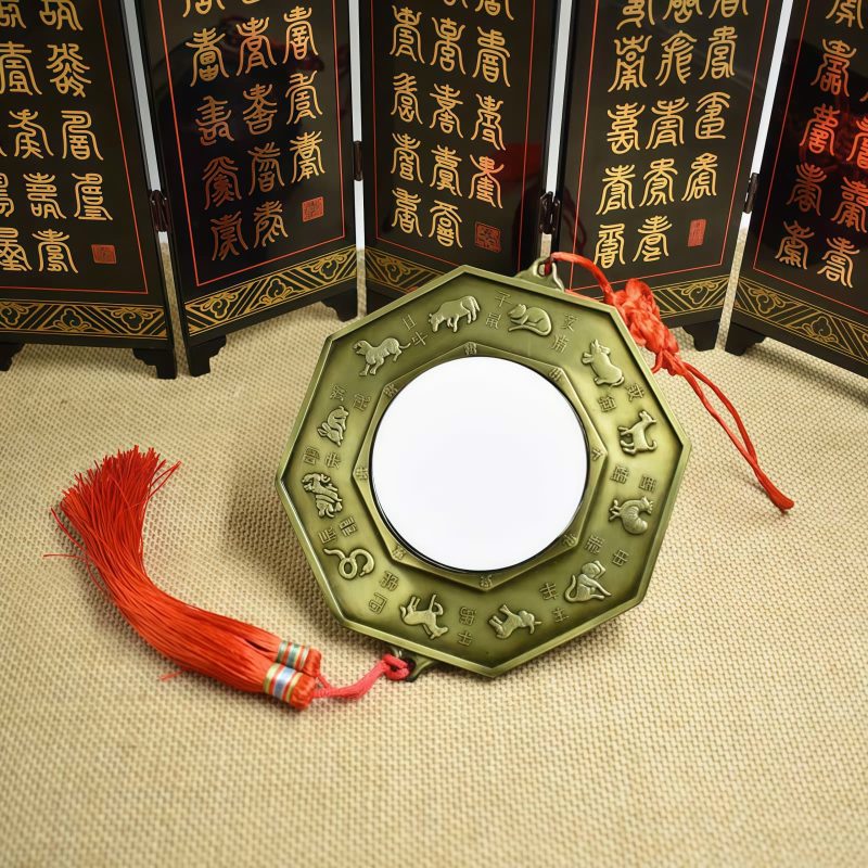 Alloy Bagua Map with Five-Emperor Coins Alloy Bagua Map with Five-Emperor Coins
