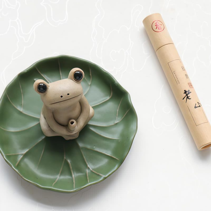 Ceramic Frog Incense Burner Decoration Ceramic Frog Incense Burner Decoration