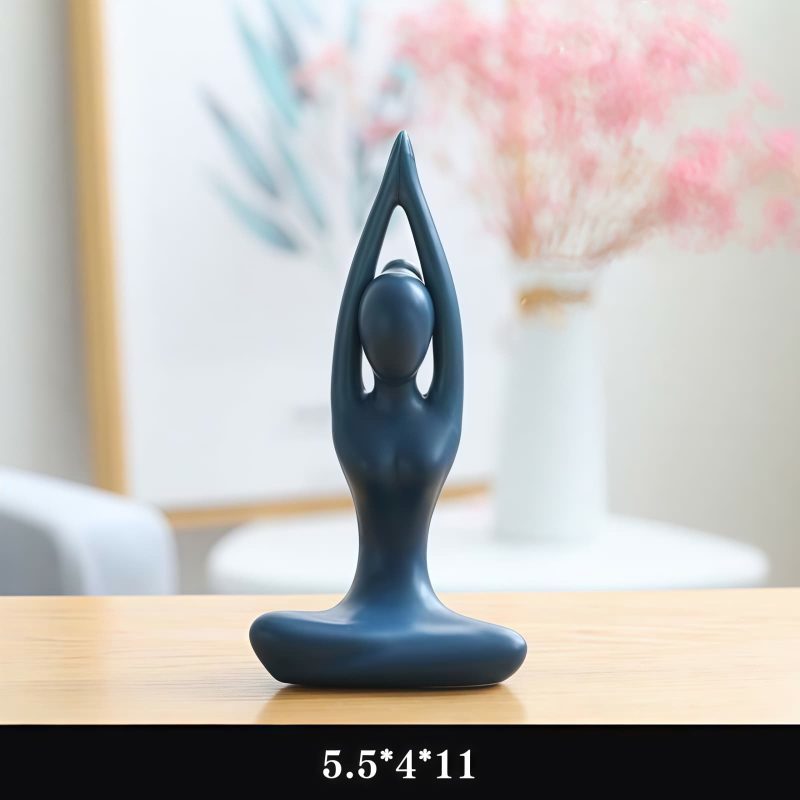 Ceramic Abstract Yoga Meditation Figurine Ceramic Abstract Yoga Meditation Figurine