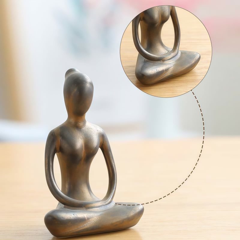 Ceramic Abstract Yoga Meditation Figurine Ceramic Abstract Yoga Meditation Figurine