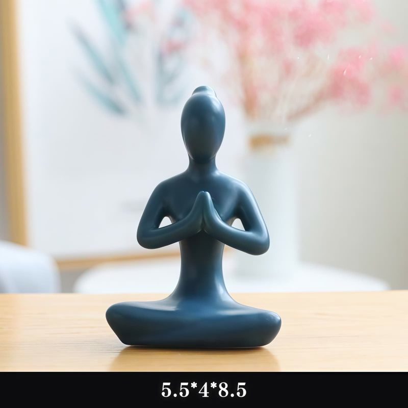 Ceramic Abstract Yoga Meditation Figurine Ceramic Abstract Yoga Meditation Figurine