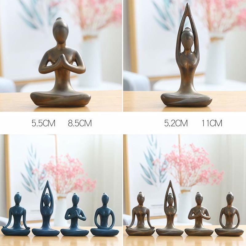 Ceramic Abstract Yoga Meditation Figurine Ceramic Abstract Yoga Meditation Figurine