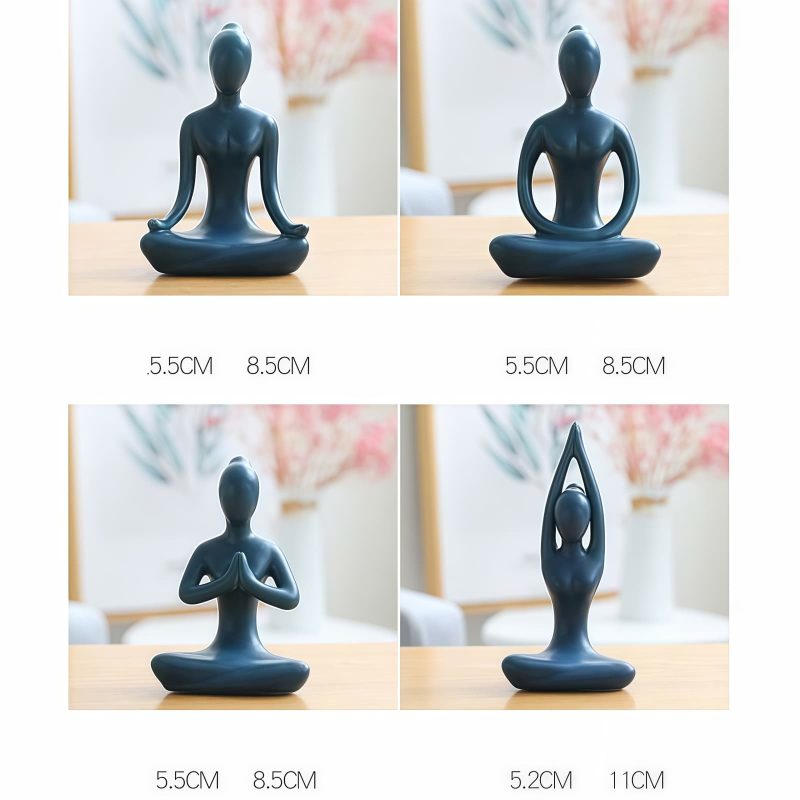 Ceramic Abstract Yoga Meditation Figurine Ceramic Abstract Yoga Meditation Figurine