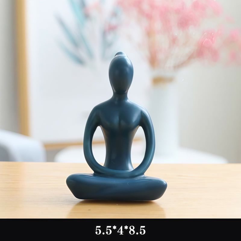 Ceramic Abstract Yoga Meditation Figurine Ceramic Abstract Yoga Meditation Figurine