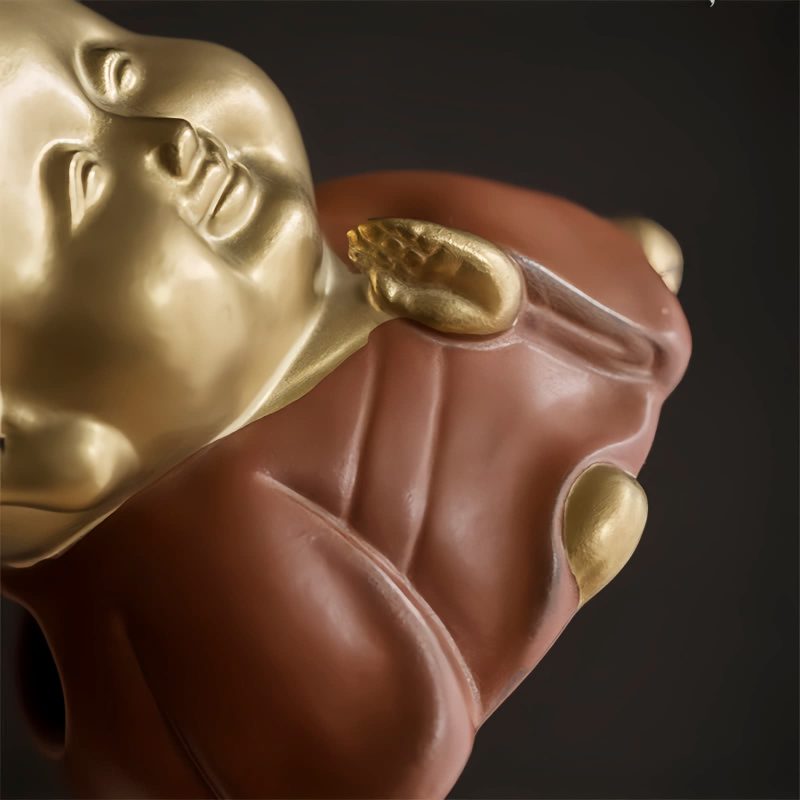Clay Tibetan Laughing Buddha Incense Burner Clay Tibetan Laughing Buddha Incense Burner