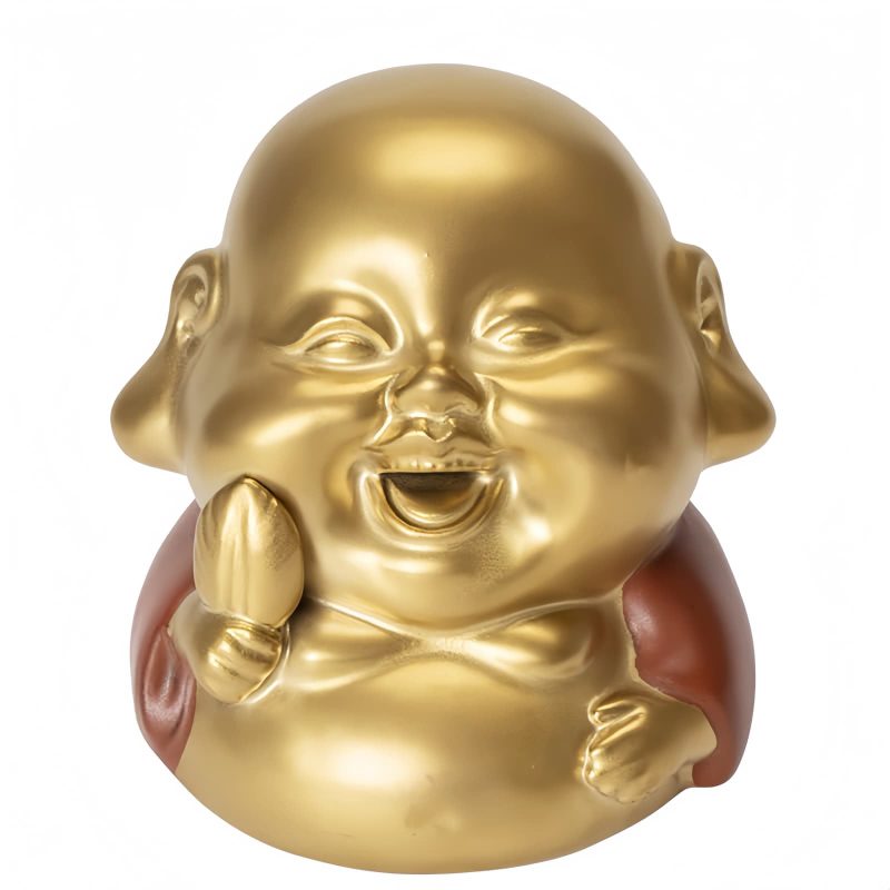 Clay Tibetan Laughing Buddha Incense Burner Clay Tibetan Laughing Buddha Incense Burner