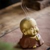 Clay Tibetan Laughing Buddha Incense Burner Clay Tibetan Laughing Buddha Incense Burner