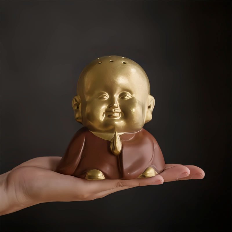 Clay Tibetan Laughing Buddha Incense Burner Clay Tibetan Laughing Buddha Incense Burner