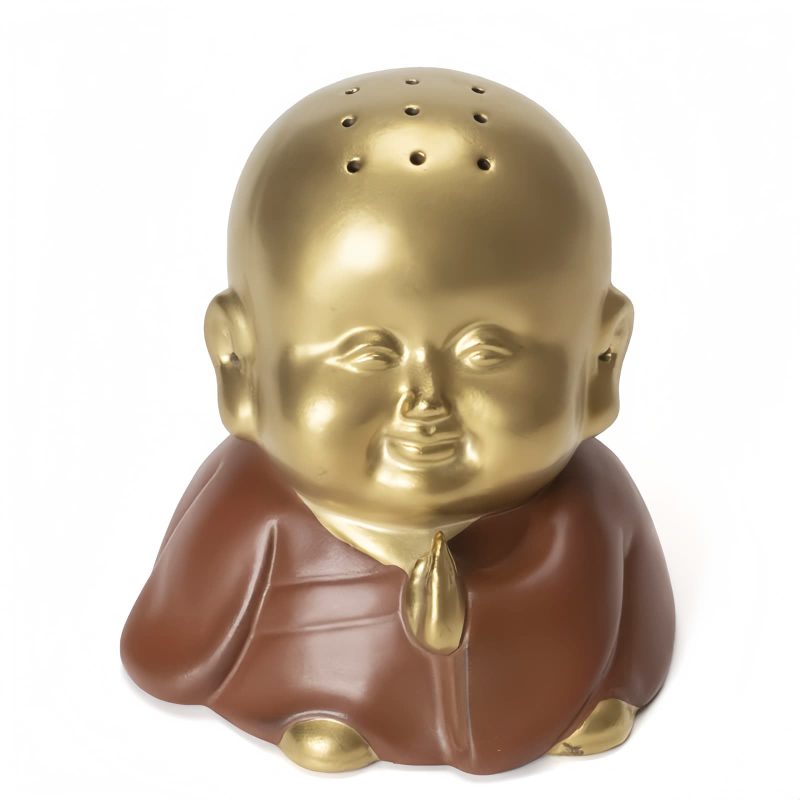 Clay Tibetan Laughing Buddha Incense Burner Clay Tibetan Laughing Buddha Incense Burner