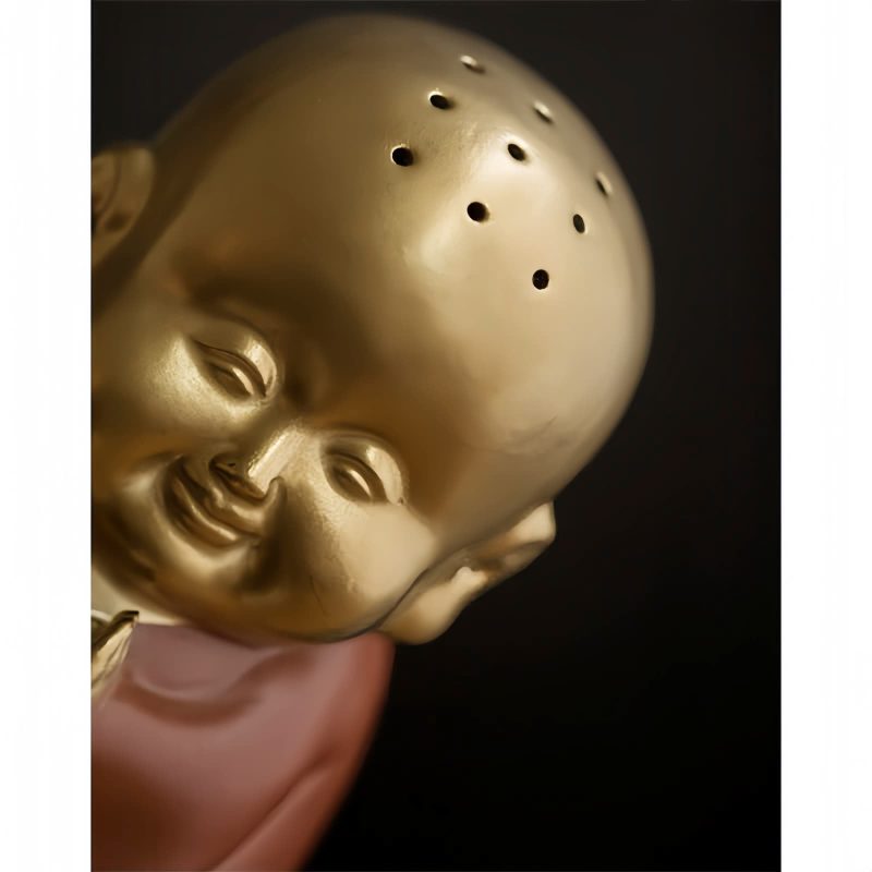 Clay Tibetan Laughing Buddha Incense Burner Clay Tibetan Laughing Buddha Incense Burner